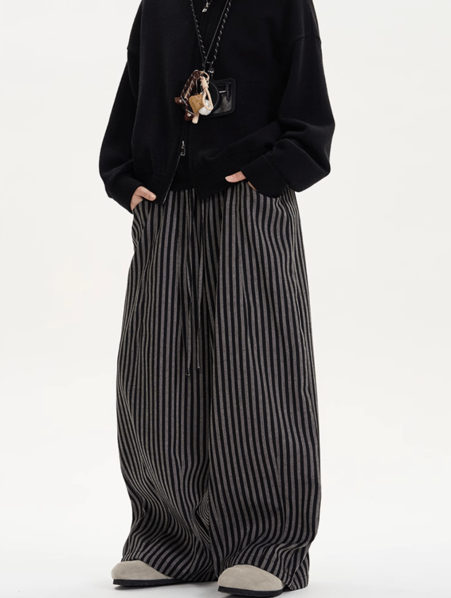 レトロストライプドレープパンツ / Retro Stripe Drape Pants N5521 - ファッション通販NNine（ナイン）