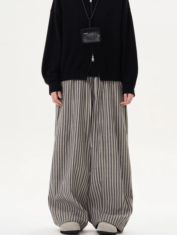 レトロストライプドレープパンツ / Retro Stripe Drape Pants N5521 - ファッション通販NNine（ナイン）