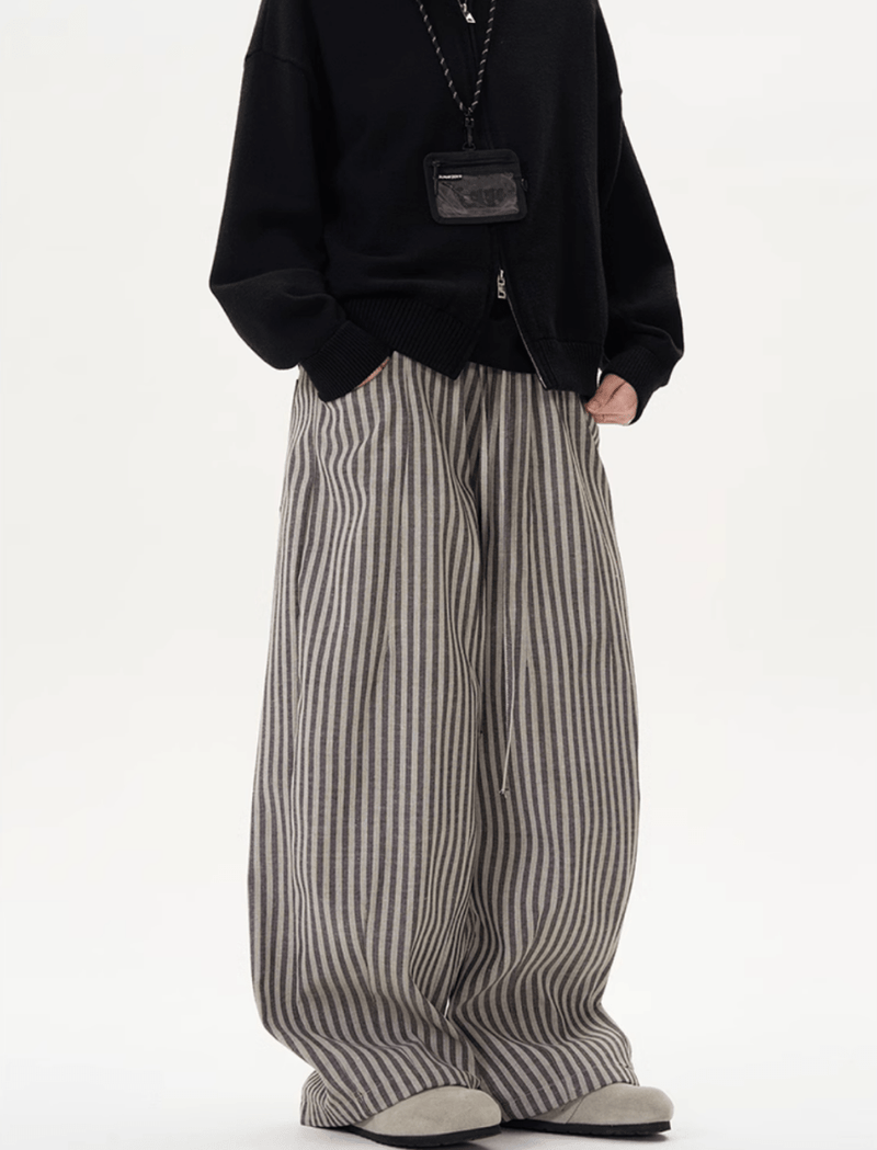 レトロストライプドレープパンツ / Retro Stripe Drape Pants N5521 - ファッション通販NNine（ナイン）