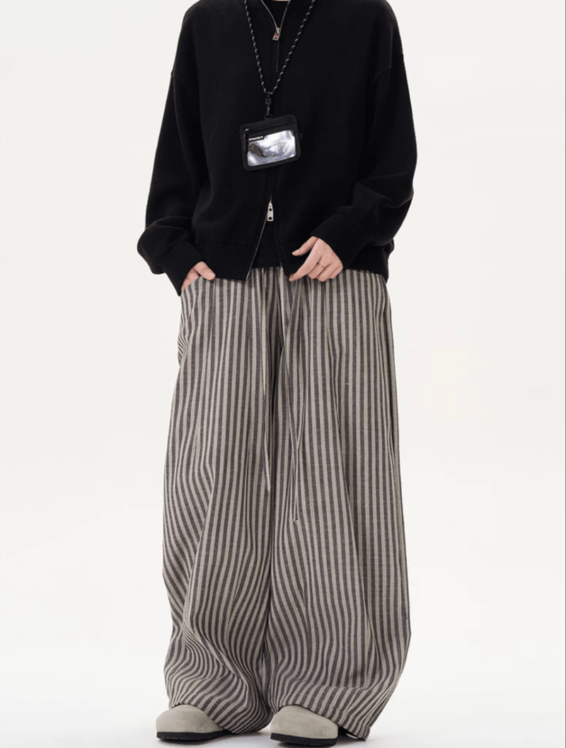 レトロストライプドレープパンツ / Retro Stripe Drape Pants N5521 - ファッション通販NNine（ナイン）