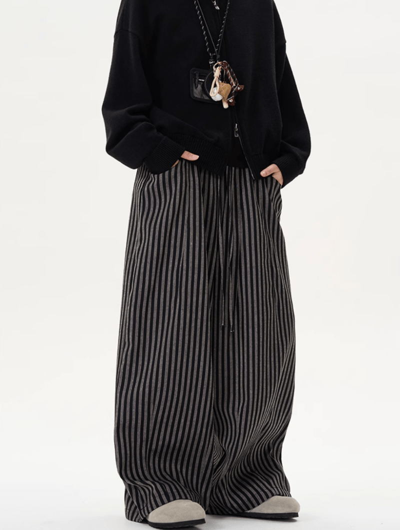 レトロストライプドレープパンツ / Retro Stripe Drape Pants N5521 - ファッション通販NNine（ナイン）
