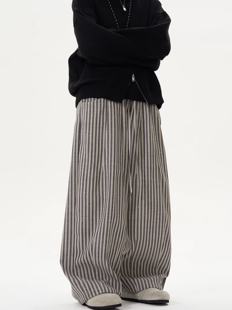 レトロストライプドレープパンツ / Retro Stripe Drape Pants N5521 - ファッション通販NNine（ナイン）