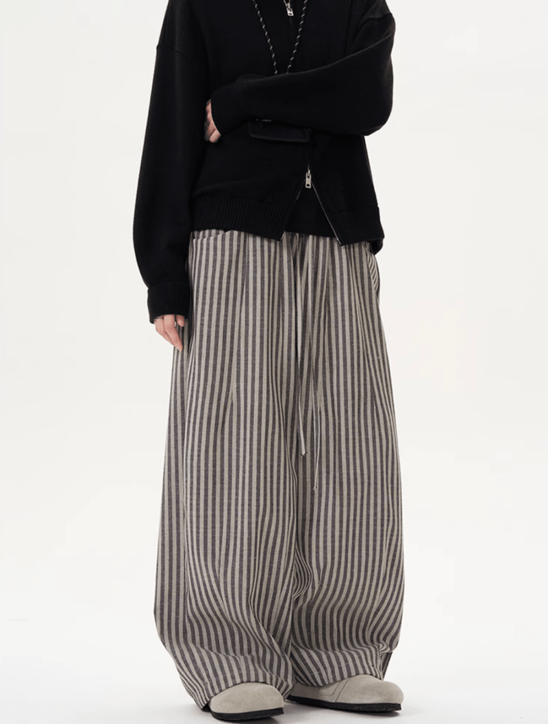 レトロストライプドレープパンツ / Retro Stripe Drape Pants N5521 - ファッション通販NNine（ナイン）
