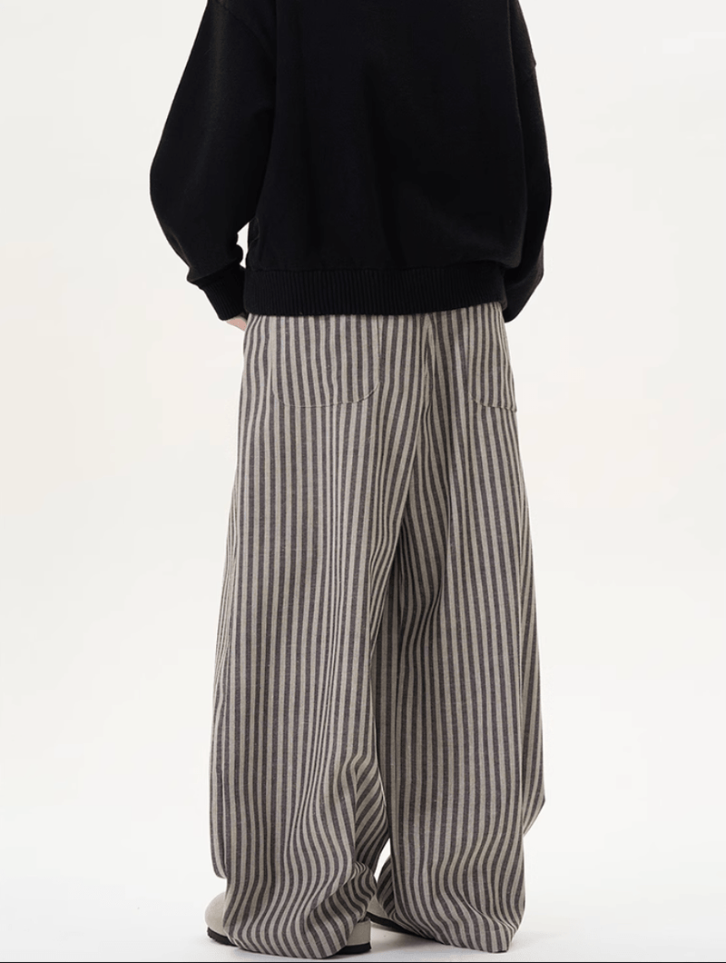レトロストライプドレープパンツ / Retro Stripe Drape Pants N5521 - ファッション通販NNine（ナイン）
