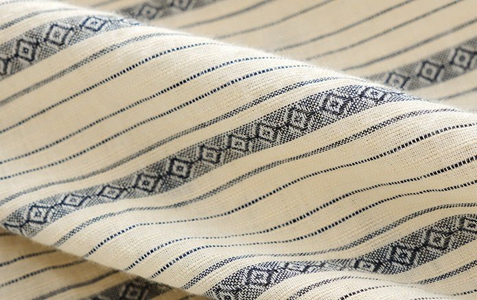 retro striped cuban shirt N3867 - NNine