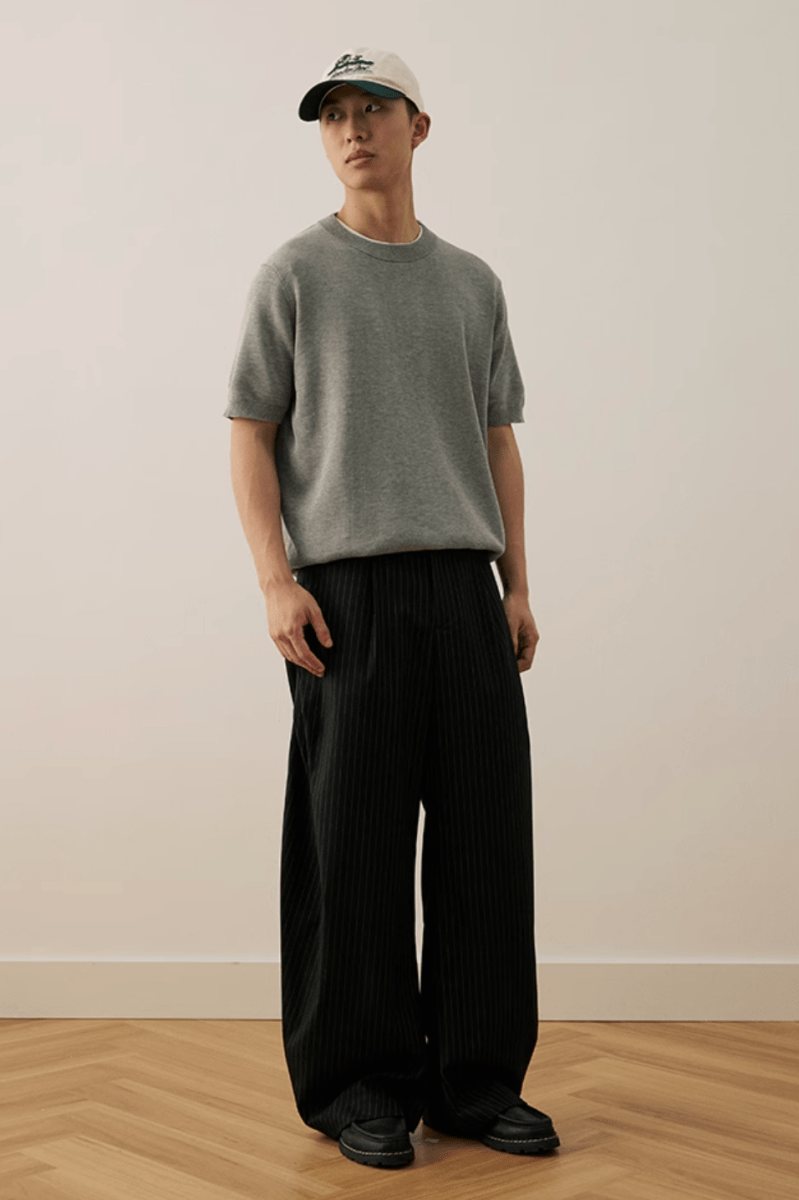 レトロストライプパンツ 混紡素材 / Retro Striped Pants N5480 - メンズファッション通販 NNine(ナイン)