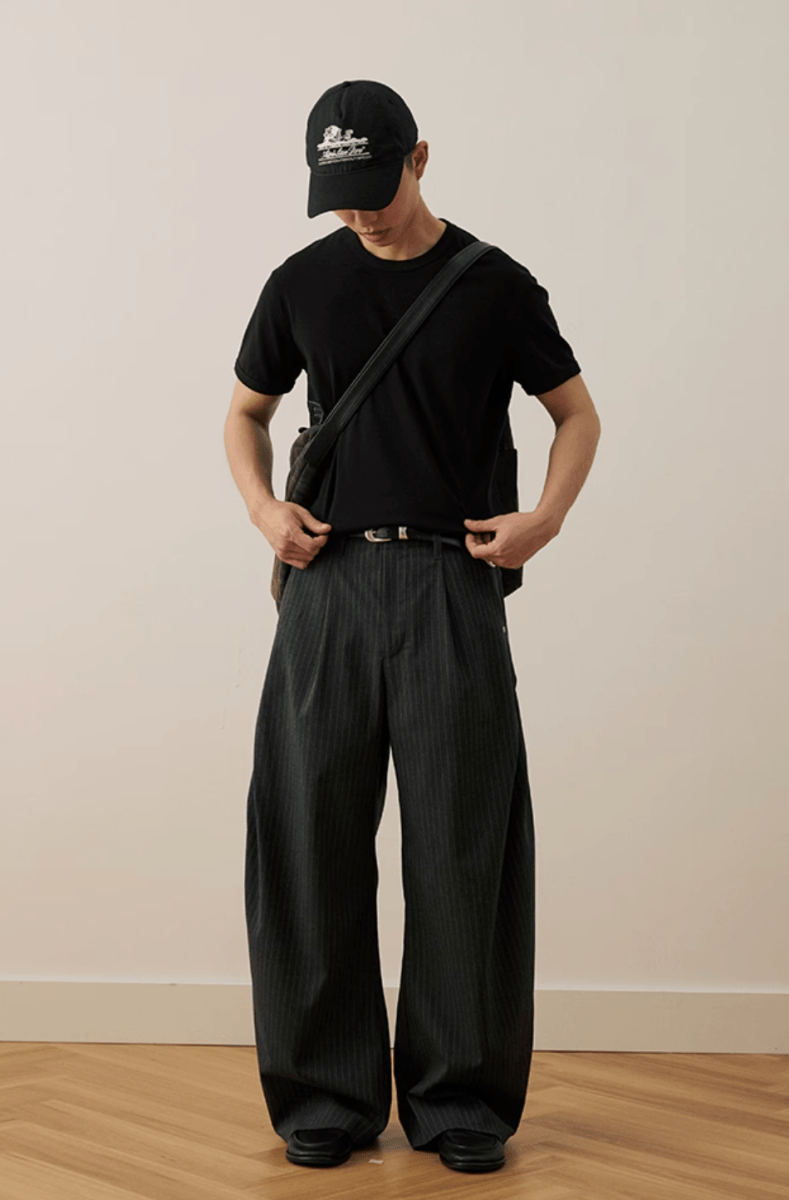 レトロストライプパンツ 混紡素材 / Retro Striped Pants N5480 - メンズファッション通販 NNine(ナイン)