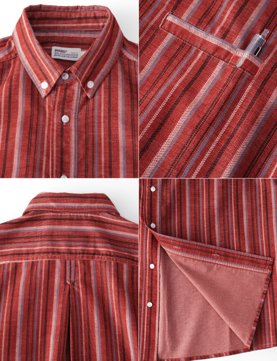 retro striped shirt N4761 - NNine