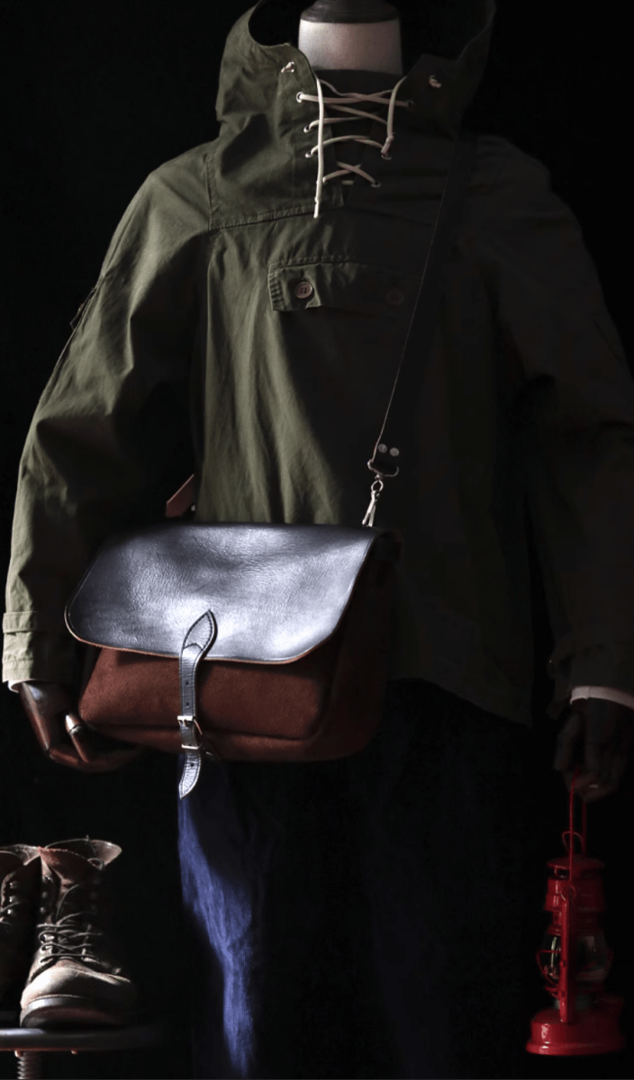 Retro Vintage Cowhide Suede Messenger Bag N5264 - ファッション通販 NNine(ナイン)