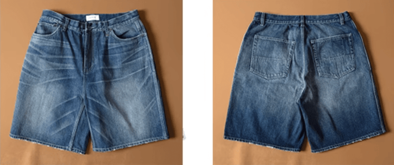 レトロウォッシュハーフデニムパンツ / Retro Wash Half Denim N5496 - ファッション通販NNine（ナイン）