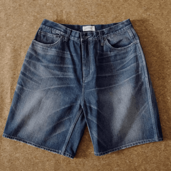 レトロウォッシュハーフデニムパンツ / Retro Wash Half Denim N5496 - ファッション通販NNine（ナイン）