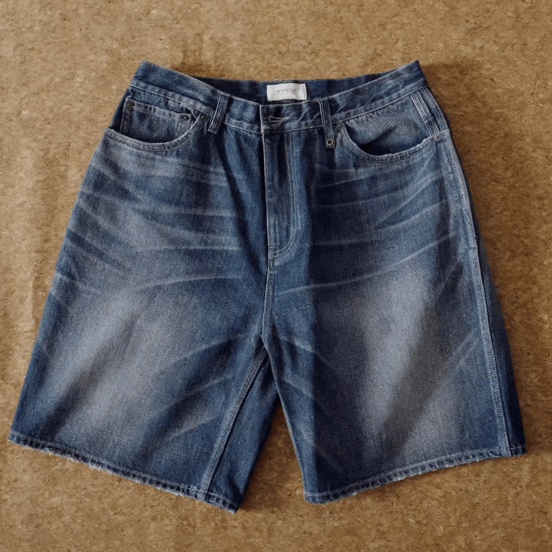 レトロウォッシュハーフデニムパンツ / Retro Wash Half Denim N5496 - ファッション通販NNine（ナイン）