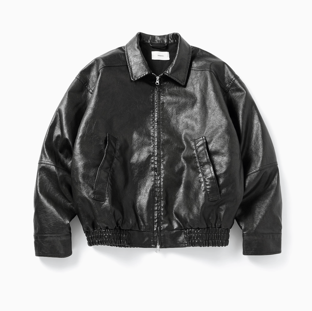 retro wash leather jacket N4554