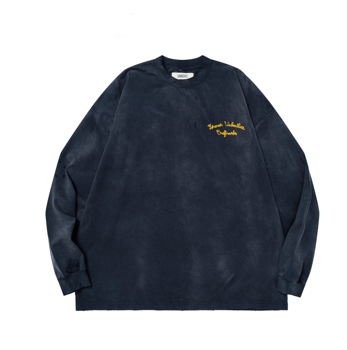 Retro Wash Long Sleeve T-Shirt N5644 - ファッション通販NNine（ナイン）