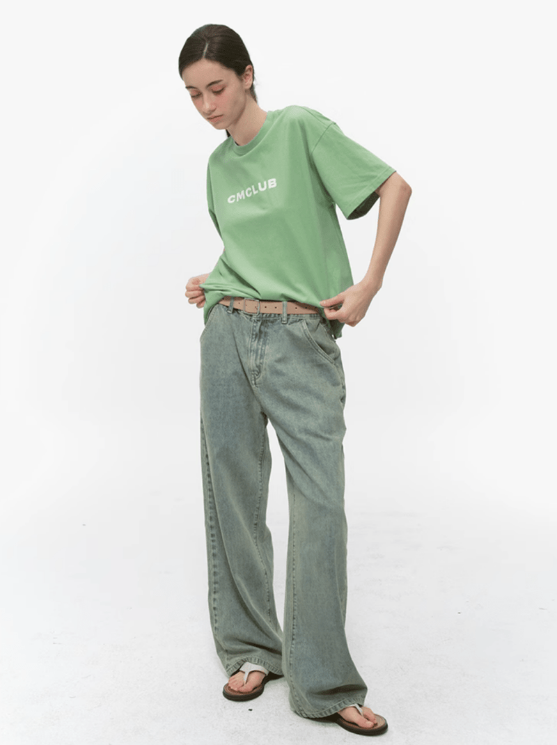 レトロウォッシュワイドジーンズ / Retro Wash Wide Jeans N5534 - ファッション通販NNine（ナイン）