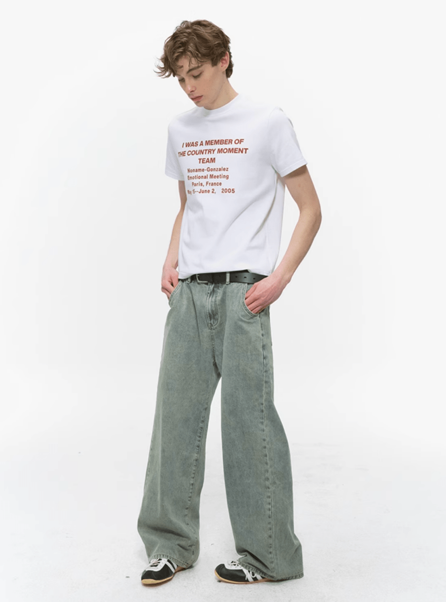 レトロウォッシュワイドジーンズ / Retro Wash Wide Jeans N5534 - ファッション通販NNine（ナイン）