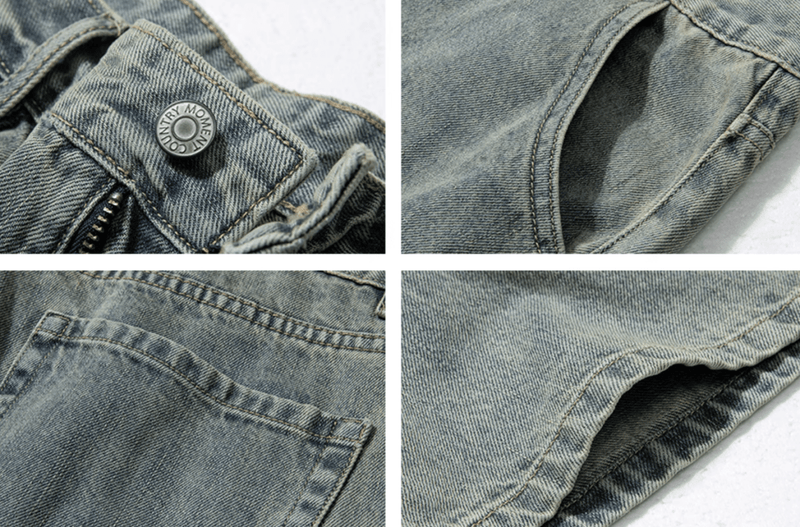 レトロウォッシュワイドジーンズ / Retro Wash Wide Jeans N5534 - ファッション通販NNine（ナイン）