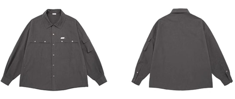 retro work shirt / アクティブライトシャツジャケット N4420 - NNine