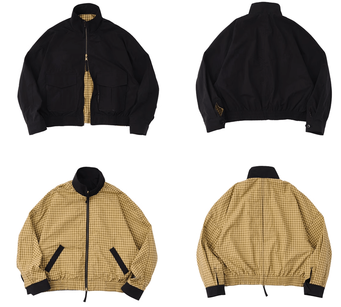 Reversible check zip blouson N5190 - ファッション通販 NNine(ナイン)