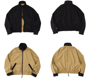 リバーシブルチェック柄ジャケット Check reversible over jacket | Judin