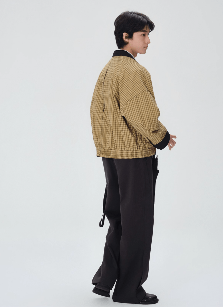 Reversible check zip blouson N5190 - ファッション通販 NNine(ナイン)