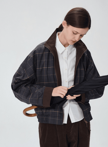 リバーシブル・チェック柄ブルゾン N5190 リバーシブル・チェック柄ブルゾン N5190