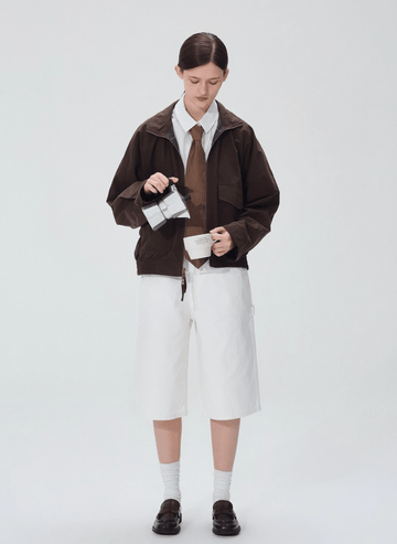 リバーシブル・チェック柄ブルゾン N5190