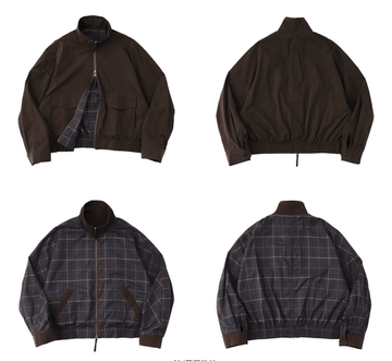 リバーシブル・チェック柄ブルゾン N5190 リバーシブル・チェック柄ブルゾン N5190