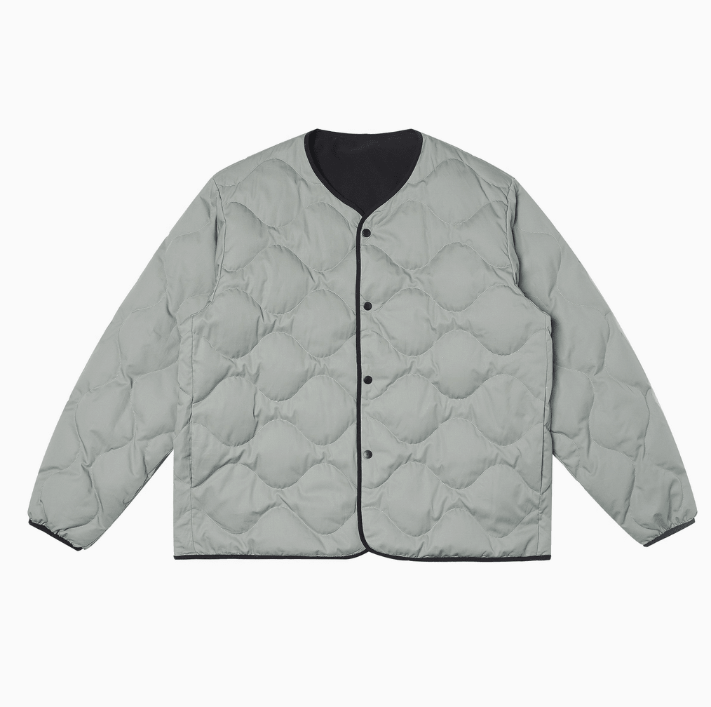 Reversible collarless quilted down jacket N4800 - ファッション通販NNine（ナイン）