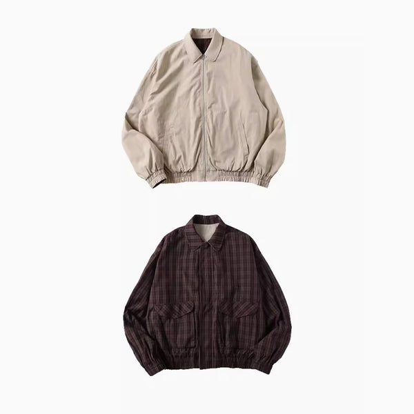 reversible harrington jacket / ショート丈リバーシブルジャケット N4089 - NNine