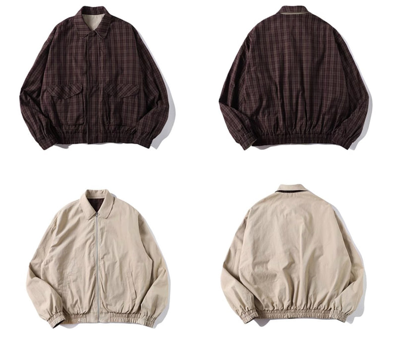 reversible harrington jacket / ショート丈リバーシブルジャケット N4089 - NNine