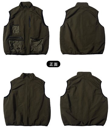 Reversible stand collar vest N4705 - NNine