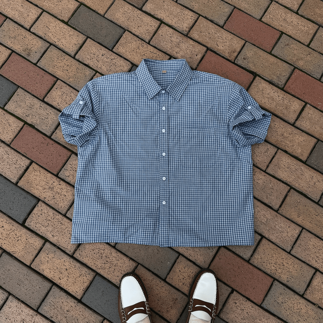 ロールアップチェックシャツ / Roll - up Check Shirt N5529 - ファッション通販NNine（ナイン）