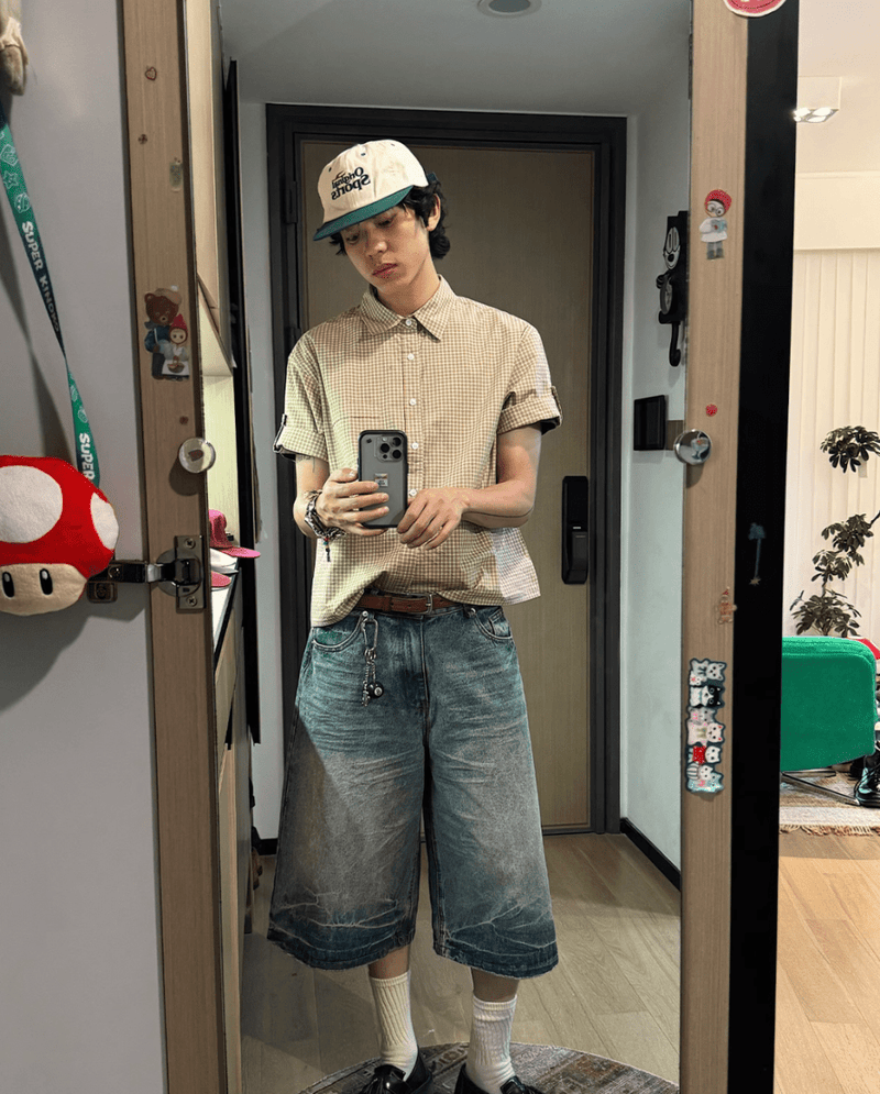 ロールアップチェックシャツ / Roll - up Check Shirt N5529 - ファッション通販NNine（ナイン）