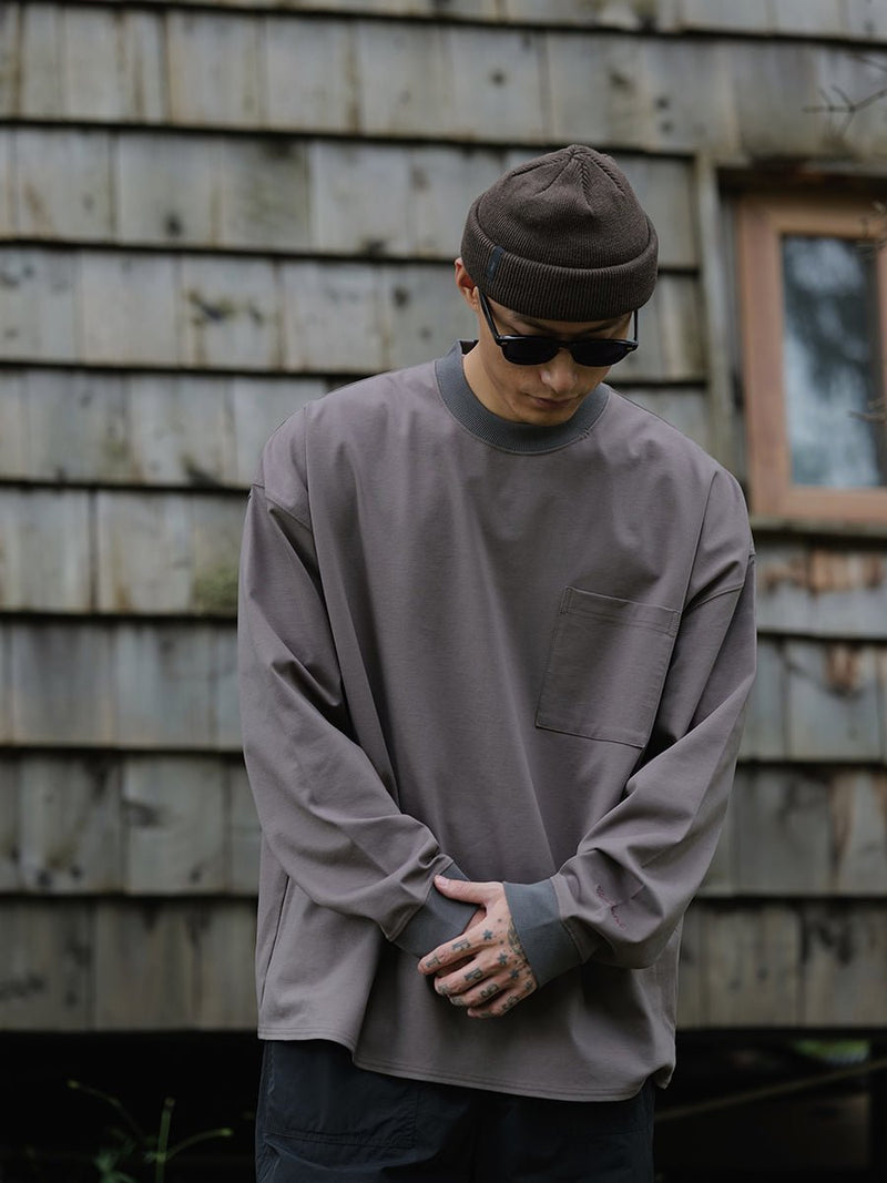 Roman cotton pocket T-shirt / ポケット付きロンT N4463 - NNine