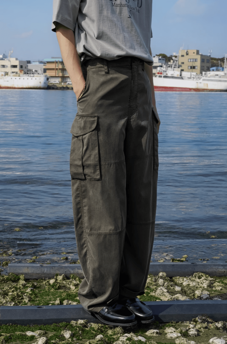 サンドウォッシュカーゴパンツ ライオセル混紡 メンズ レディース / Sand Wash Cargo Pants N5494 - メンズファッション通販 NNine(ナイン)