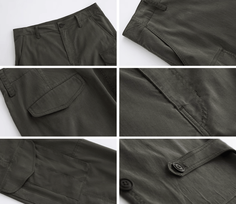 サンドウォッシュカーゴパンツ ライオセル混紡 メンズ レディース / Sand Wash Cargo Pants N5494 - メンズファッション通販 NNine(ナイン)