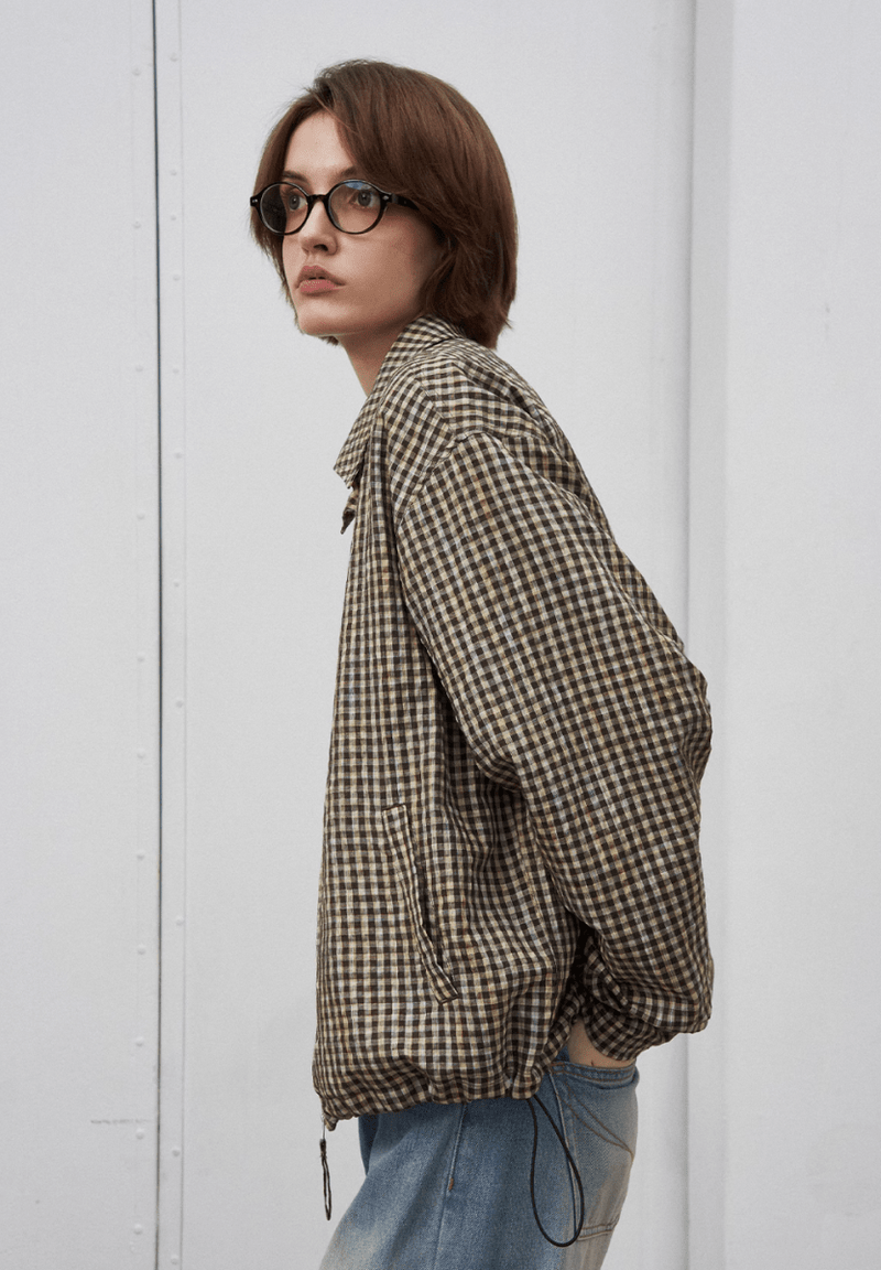 seersucker check light jacket N4902 - NNine