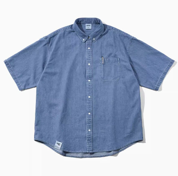【機能性素材】short sleeve denim shirt N3656 - NNine