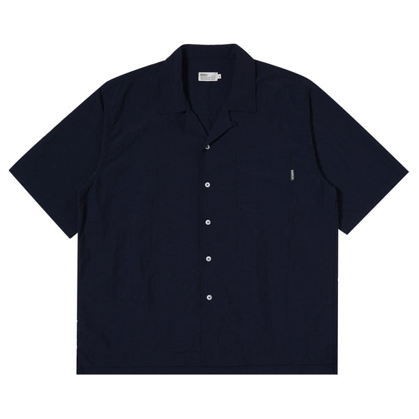【撥水機能】short sleeve open collar shirt / ナイロンシャツ N3786 - NNine