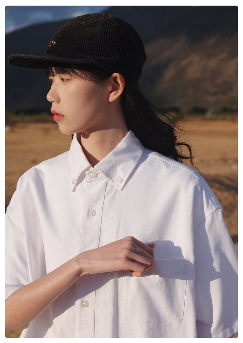 short sleeve plain shirt / ベーシックポケットシャツ N3743 - NNine