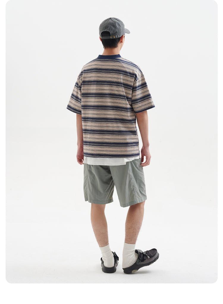 skipper striped t - shirt / スキッパボーダーT N3804 - NNine