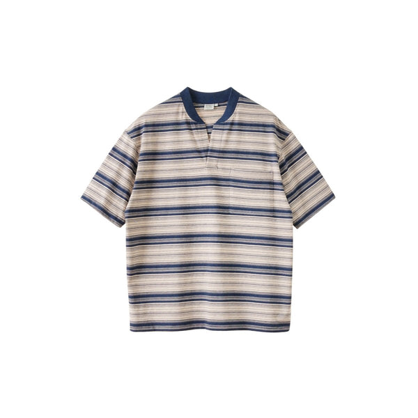 skipper striped t - shirt / スキッパボーダーT N3804 - NNine