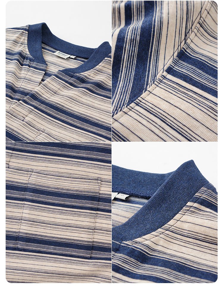 skipper striped t - shirt / スキッパボーダーT N3804 - NNine