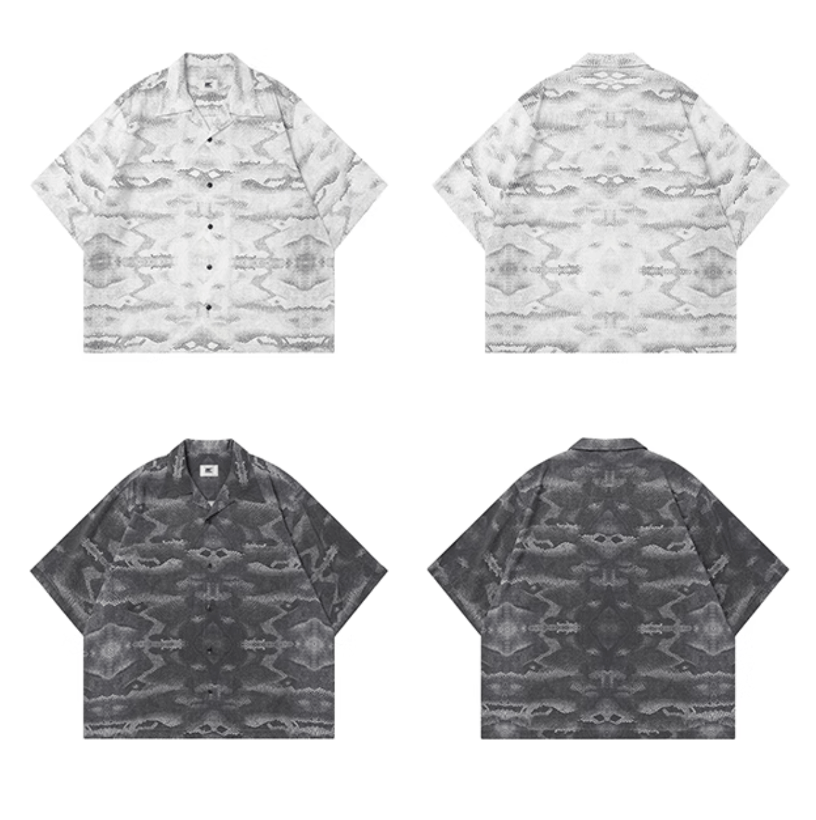 オープンカラー 蛇柄シャツ モダール混紡素材 / Snake Print Shirt N5423 - メンズファッション通販 NNine(ナイン)