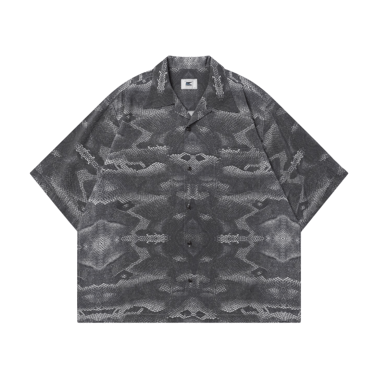 オープンカラー 蛇柄シャツ モダール混紡素材 / Snake Print Shirt N5423 - メンズファッション通販 NNine(ナイン)