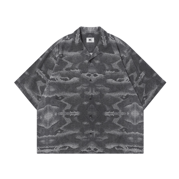 オープンカラー 蛇柄シャツ モダール混紡素材 / Snake Print Shirt N5423 - メンズファッション通販 NNine(ナイン)