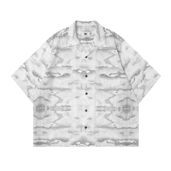 オープンカラー 蛇柄シャツ モダール混紡素材 / Snake Print Shirt N5423 - メンズファッション通販 NNine(ナイン)