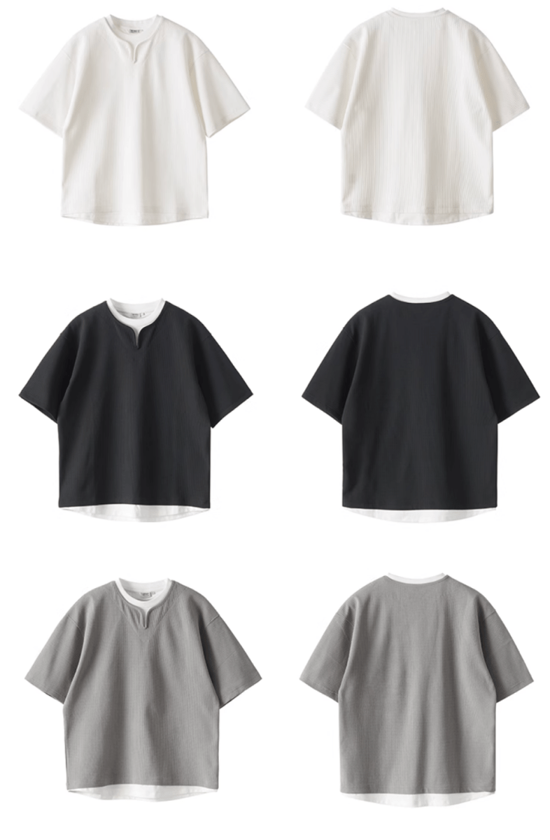 SOLOTEX®　faux layered t-shirt N5253 - ファッション通販 NNine(ナイン)