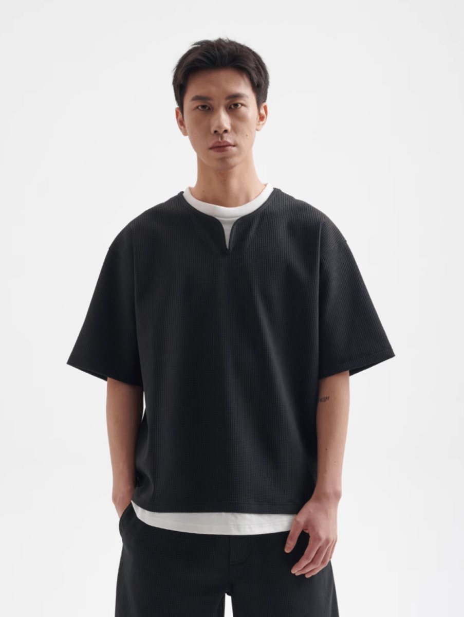 SOLOTEX®　faux layered t-shirt   N5253